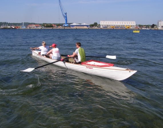 Inrigger 2+ Danish rowing boat
