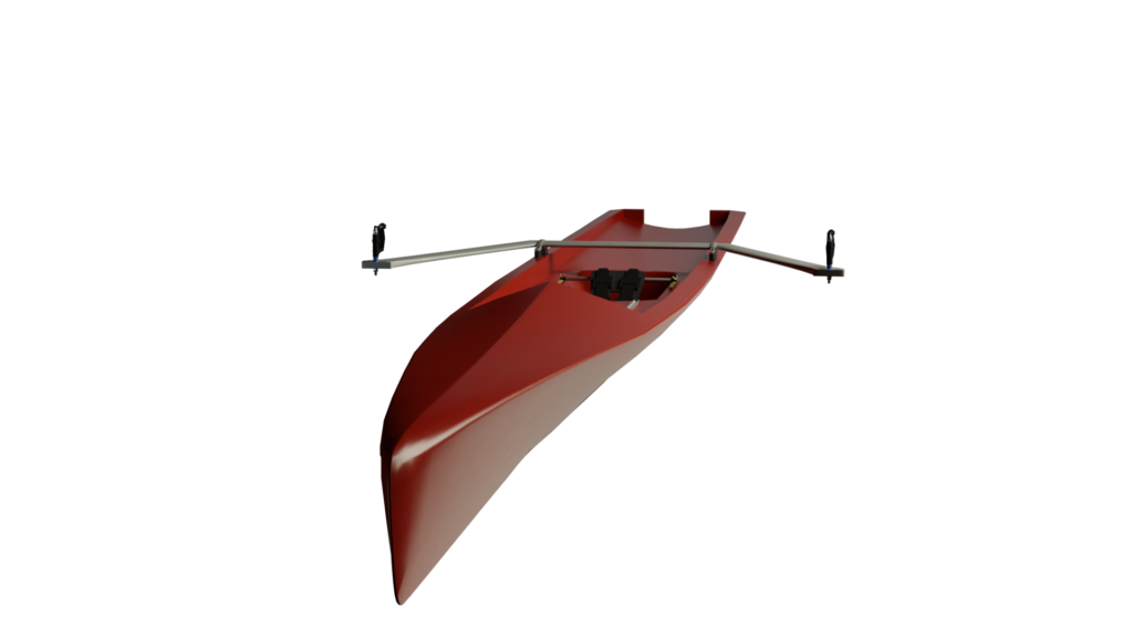 Coastal Einer ruderboot für das rudern auf dem Meer