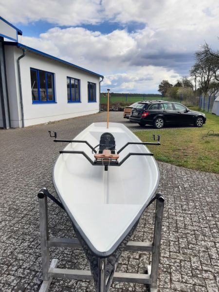 GFRP hull rowing boat detachable rowing seat