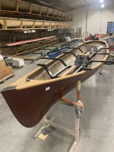 Eco trainer flax rowing boat
