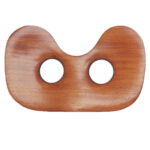 Wooden seat plate with holes