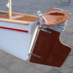 Rudder blade gig boat