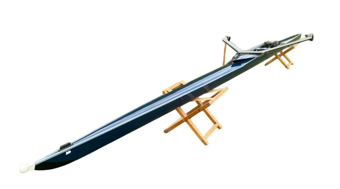 Single-scull racing boat by Baumgarten Boatbuilding